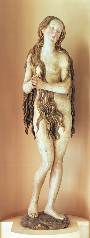 Mary Magdalene or 'La Belle Allemande', early 16th century (gilded wood)