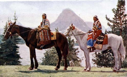 The Blackfeet Girls (litho)