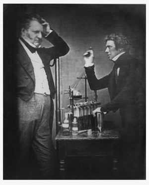 Michael Faraday (1791-1867) and John Frederic Daniell (1790-1845) (photo)
