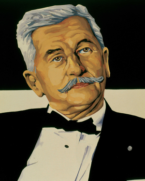 Portrait de William Faulkner (1897-1962), ecrivain americain, prix Nobel de litterature en 1949.