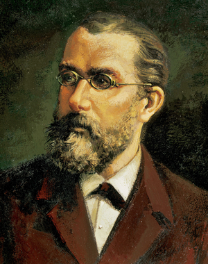 Portrait du medecin allemand Robert Koch (1843-1910).