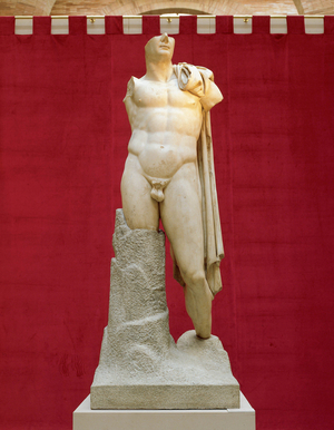 Statue sans tete de l'empereur romain Trajan (ou Marcus Ulpius Nerva Traianus) (53-117). Seville Espagne 153-015330