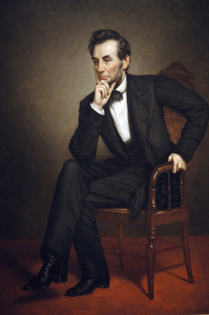 Portrait de Abraham Lincoln, 1887 (oil on canvas)