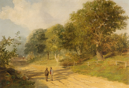 Road to Redheugh Hall, 1856 (oil on panel)