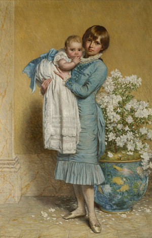 Our Baby, 1882 (oil on canvas)