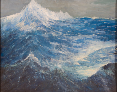 Rough Seas (oil on panel)