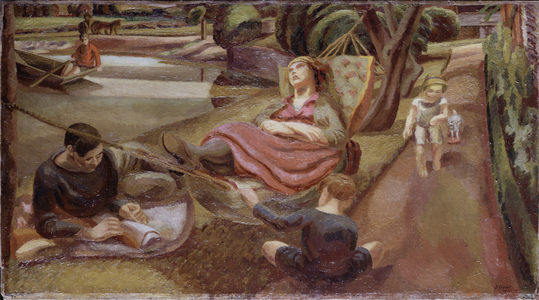 The Hammock, 1921-23 (oil on canvas)