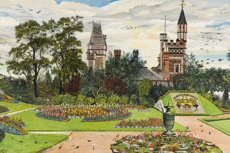 Saltwell Towers, 1961 (oil on canvas)