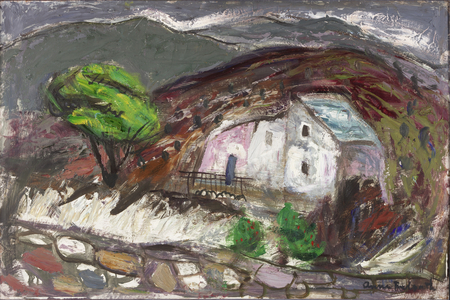 The Valley of San Martino di Lota, Corsica, c.1950-60 (oil on board)