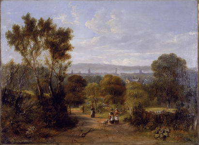 View in Jesmond, Newcastle upon Tyne, c.1845 (oil on canvas)