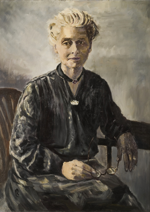 Portrait of Beatice Webb (nee Potter) (oil on canvas)