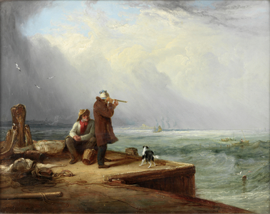 The Look Out, Shields Harbour, 1831 (oil on panel)