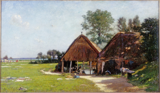 Washing Place, Normandy, c.1918 (oil on canvas)