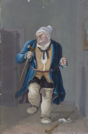 Gout (oil on panel)