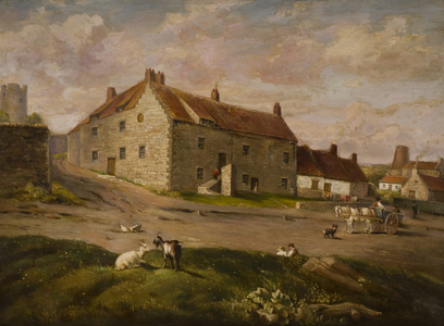 Carr Hill Old Houses, 1900 (oil on canvas)
