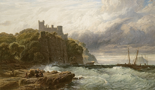 Culzean Castle, Ayrshire, 1877 (oil on canvas)