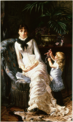 Sad News, c.1880-1883 (oil on canvas)