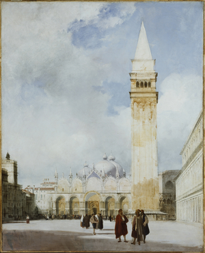Venice: The Piazza San Marco, 1828 (oil on canvas)