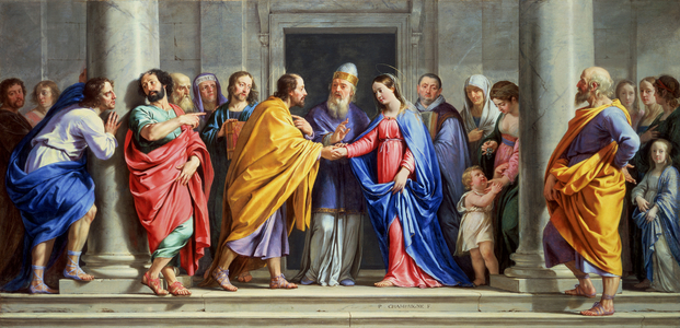 The Marriage of the Virgin, c.1644 (oil on oak panel)