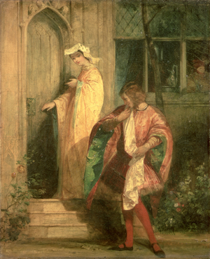 Anne Page and Slender, c.1825 (oil on canvas)