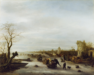 A Winter Scene, mid 1640s (oil on canvas)
