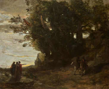 Macbeth and the Witches, 1858-59 (oil on canvas)