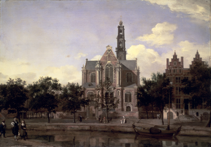 View of the Westerkerk, Amsterdam, c.1668-1672 (oil on oak panel)