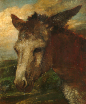 Head of an Ass, c.1863 (oil on canvas)