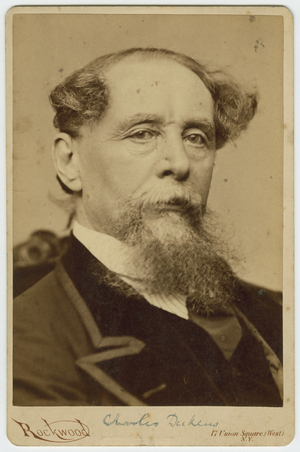 Charles Dickens (b/w photo)