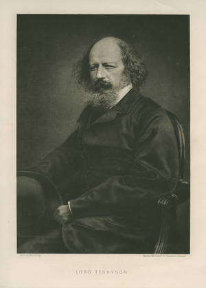 Lord Tennyson, printed by Maclure, Macdonald & Co. (b/w photo)