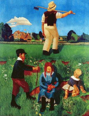 Summer: Composition with Three Children, 1914 (oil on canvas)