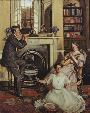 The Players (Music), 1908 (oil on canvas)