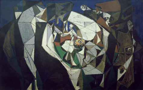 Europa and the Bull, 1950 (oil on hardboard)