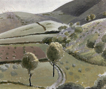 Italian Landscape Near Lago di Piediluco, c.1920-23 (oil on canvas board)