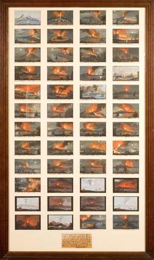 A Collection of Forty Eight Views of Volcanic Eruptions (gouache on paper)