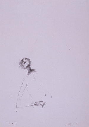 Male Torso, 1975 (crayon on paper)
