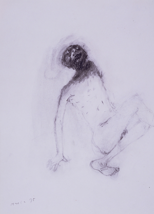 We Are Not The Last, 1975 (charcoal on paper)