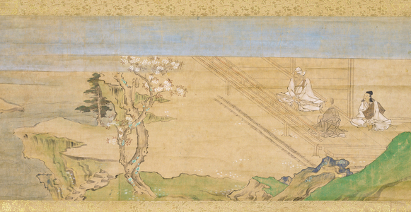 The Tale of Saigyo, 1500 (ink & colours on paper)