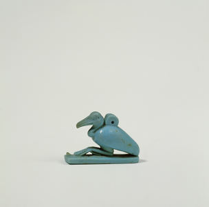 Amulet of the Ibis of Thoth, Late Period (faience)