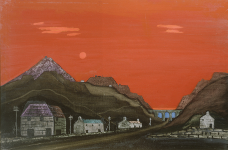 Welsh Slate Mine (oil on canvas)