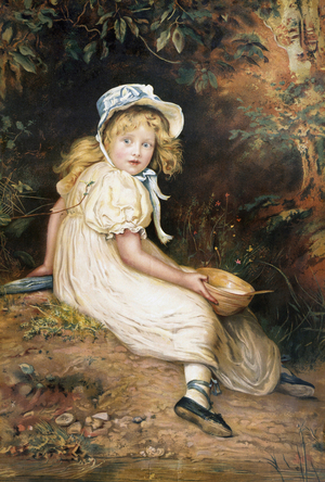 “Little Miss Muffet”. 1884 (oil on canvas)