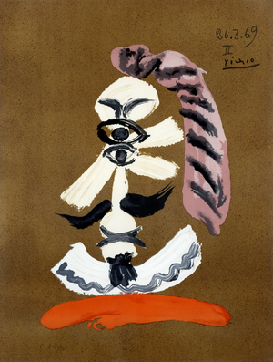"Portrait imaginaire N. 25", 1969 (lithograph)