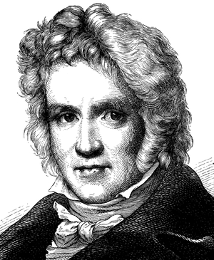 Friedrich Wilhelm Bessel, 1784 - 1846, astronomer, portrait, historical illustration, 1880