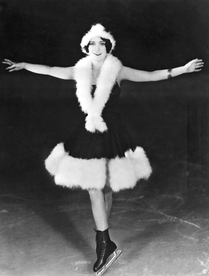 Hollywood, California: c.1930.
Dorothy Sebastian (1903-1957) is known as a fancy skater and a hockey player in the celebrity world of Hollywood.