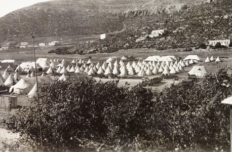 Camp of the First Battalion Irish Guards, Nablus (Palestine), circa 1938