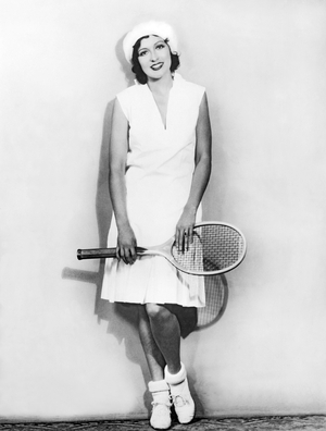 Hollywood, California: c. 1928
Movie Actress Mary Duncan (1895-1993) models her new tennis outfit.