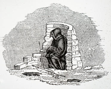an Eskimo hunting a sea, 19th century (engraving)