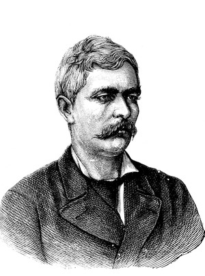 Henry Morton Stanley or Bula Matari, 1841 - 1904, journalist, author and explorer, historical woodcut, circa 1880