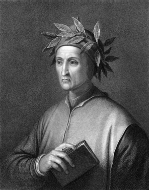 Italian poet Dante Alighieri (engraving)