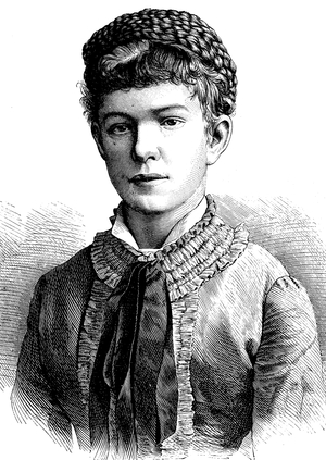 Archduchess Marie Valerie Mathilde Amalie of Austria, 1868 - 1924, daughter of the Austro-Hungarian rulers Franz Joseph I. and Elisabeth, historical engraving, about 1889